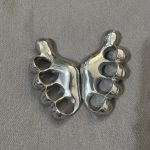 Left and Right Hand Steel Ergonomic Knuckle Duster Manual Polishing - 图片 7