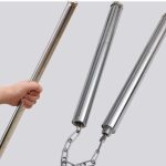 Steel 2-in-1 Nunchaku Outdoor Self-Defense Tool