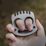 Smile Steel Knuckle Duster Self-Defense EDC Tool - 图片 3