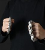 Fine Steel Solid Knuckle Duster Self-Defense EDC Tool - 图片 4