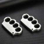 Fine Steel Solid Knuckle Duster Self-Defense EDC Tool - 图片 8