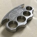 Precision Solid Steel Warrior Knuckle Duster Self-Defense Tool