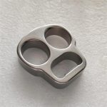 Solid Steel Stone Wash Knuckle Duster Self-Defense Tool - 图片 9