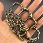 Strike Guard Metal Knuckle Duster Martial Arts Ring - 图片 14