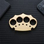 Thickened Brass Knuckle Duster for Self-Defense and Protection - 图片 11
