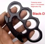 Thickened Metal Brass Knuckles Duster Four Finger Defender - 图片 3