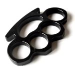 Thickened Metal Brass Knuckles Duster Four Finger Defender - 图片 6