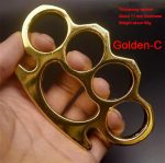 Thickened Metal Brass Knuckles Duster Four Finger Defender - 图片 16