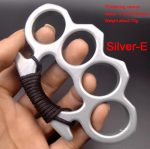 Thickened Metal Brass Knuckles Duster Four Finger Defender - 图片 18