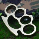 Thickened Metal Brass Knuckles Duster Four Finger Defender - 图片 20