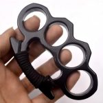 Thickened Metal Brass Knuckles Duster Four Finger Defender - 图片 26