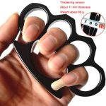 Thickened Metal Brass Knuckles Duster Four Finger Defender - 图片 30