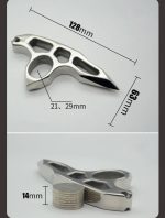 Thickened Pure Steel Knuckle Duster Emergency Defender - 图片 4