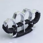 Thickened Widened Rope-Brass Knuckle Duster Four Finger Buckle Defence Tool - 图片 7