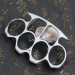 Thickened Widened Rope-Brass Knuckle Duster Four Finger Buckle Defence Tool - 图片 19