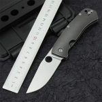 Titanium Alloy Grip D2 Steel Blade Outdoor Camping Knife - 图片 4
