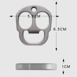 Titanium Knuckle Duster Bottle Opener Multi-function Defense Tool - 图片 2