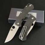 D2 Steel Blade Outdoor Knife with Titanium Alloy Grip for Camping Adventures