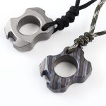 Mini Titanium Window Breaker Bottle Opener Pendant
