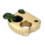 Mini Solid Brass Knuckle Duster Two-Finger Window Breaker - 图片 5