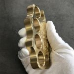 Brass Knuckle Duster Warrior Self Defense EDC Tool for Breaking Windows - 图片 3