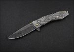 Wolf Pattern Handle Folding Knife Outdoor Camping Hunting Pocket EDC Tool - 图片 9