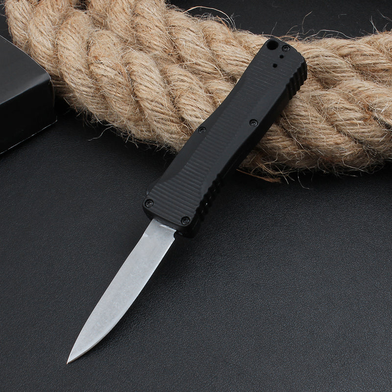 Zinc Aluminum Handle Mini Knife Stonewashed Blade Outdoor Pocket Knife - 图片 10