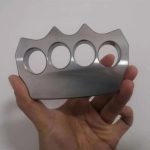 Solid Pure Steel Knuckle Duster for Tactical Self-Defense - 图片 2