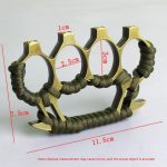 Brass Knuckle Duster with Four Finger Defense for Personal Safety - 图片 13