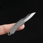 Titanium Mini Folding Knife EDC Keychain Portable Opener - 图片 2
