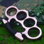 Heavy Duty Brass Knuckle Duster Four Finger Protection Tool - 图片 23