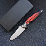 G10 Handle 154 Steel Folding Camp Pocket Knife - 图片 7