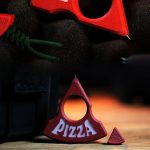 Multi-material Pizza Knuckle Duster Modeling EDC Tool - 图片 6