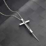 Cross EDC Self Defense Mini Retractable Pocket Knife Necklace