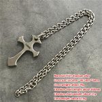 GODEDC Titanium Cross Pendant Knuckle Duster Self Defense Necklace - 图片 10