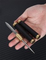 Handcrafted Ebony Tea & Defense Multi Knife-Tool with Brass Fittings - 图片 10