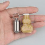 Titanium Portable Pill Case Waterproof Keychain - 图片 4