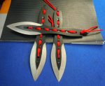 Outdoor Survival Knife with Red Silk Ribbon EDC Defense Tool - 图片 2