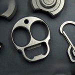 Laughing Alien Tech KJ Skull Double Hole Titanium EDC Survival Tool - 图片 2