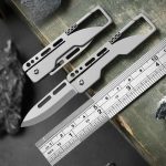 Titanium EDC Mini Pocket Knife Keychain Folding Blade Portable Opener Utility Tool