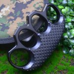 Reinforced Metal Knuckle Duster Four Finger Defense Gear - 图片 5