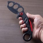 Strong Steel Folding Knife with Knuckle Duster for Secure Grip - 图片 3