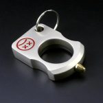 Smiley Design Single Finger Knuckle Duster Spiked Brass EDC Tool