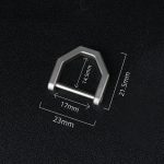 Outdoor Titanium Keychain with Horseshoe D-Lock Buckle - 图片 5