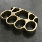 Brass Knuckle Duster with Bottle Opener and Stonewashed Surface EDC Tool - 图片 9
