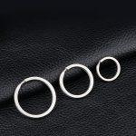 Titanium Key Ring Holder Mini Durable Circle Keychain Lightweight Clip