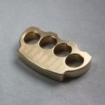 Ergonomic Wave Brass Knuckle Duster for Personal Security and EDC Use