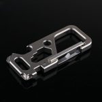 Titanium Multi Tool Keychain Carabiner Key Ring Holder Outdoor Gear