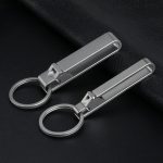 Titanium Waist Clip Sports Keychain Lightweight Men’s Belt Holder - 图片 3