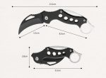 Folding Claw Survival Knife for Outdoor Adventures EDC Tool - 图片 5